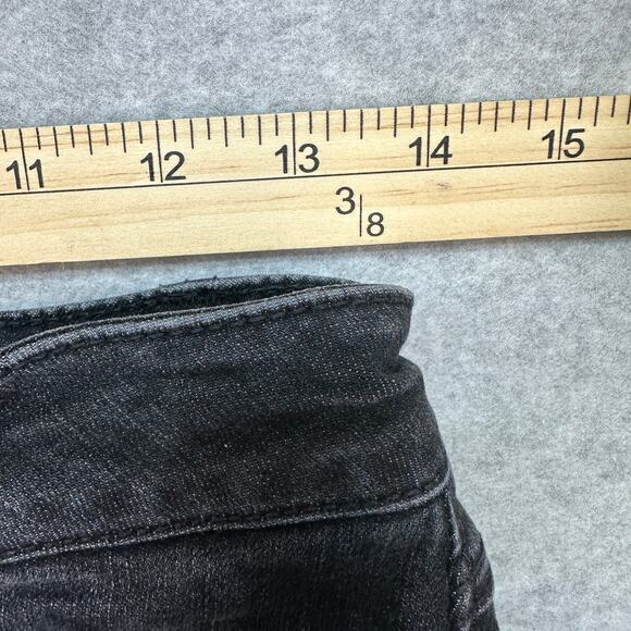 Cabi Smolder High Straight Jeans WMN 2 Black #3560 Cotton Blend Ankle Minimalist - Picture 6 of 9